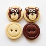 Little bear - set of 4 poly..