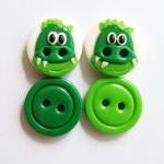 Crocodile - set of 4 polyme..