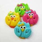 Cute little owls - set of 4..