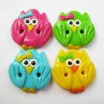 Cute little owls - set of 4..