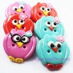 Little Owls- 6 Polymer Cla..
