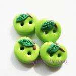 Green Apple - polymer clay ..