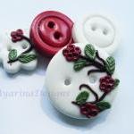 Red blossom - set f 4 polym..