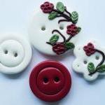 Red blossom - set f 4 polym..