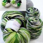 Green stars - ste of 4 poly..