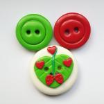 Ladybugs in love - set of 3..