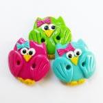 Cute little owls - set of 3..