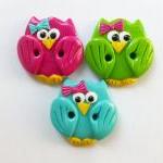 Cute little owls - set of 3..